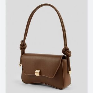 Elegant Brown Leather Handbag